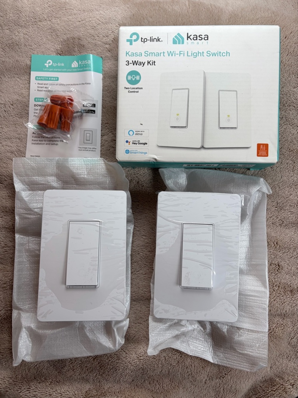 Kasa Smart 3-Way Light Switch HS210 Kit | Alexa & Google Compatible
